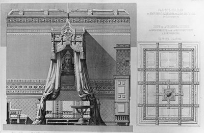 Schlafzimmer in der Bashmakov-Wohnung, St. Petersburg (ca. 1870er Jahre) von Andrej Leont